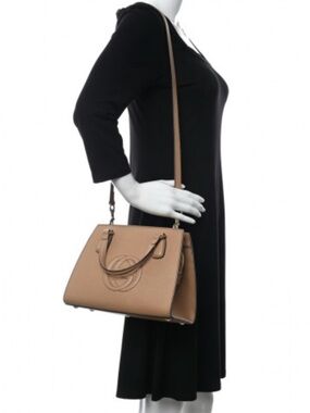 New Gucci Beige/Tan Leather Top-Handle Shoulder Bag